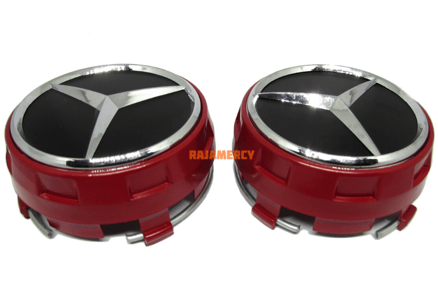 Dop Velg Marcedez Benz wheel center cap black and red color