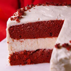  · 1 reviews · 30 minutes · Vegetarian · Serves 1 · Looking for the best red velvet cake recipe? With layers of red velvet cake and cheesecake, this Red Velvet Cheesecake Cake from Delish.com is the best.