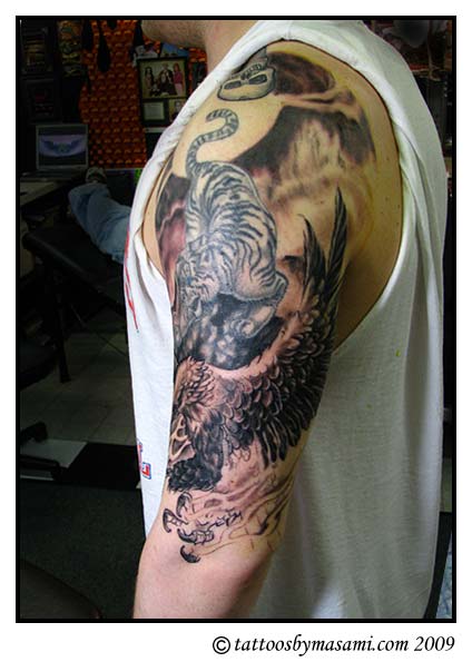 large koi tattoos. Arm Sleeve Tattoo Ideas