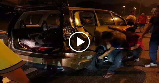 [VIDEO & FOTO] Ngeri ! Gambar Selepas Kemalangan Mat Rempit Lumba Haram Di Lebuhraya KESAS