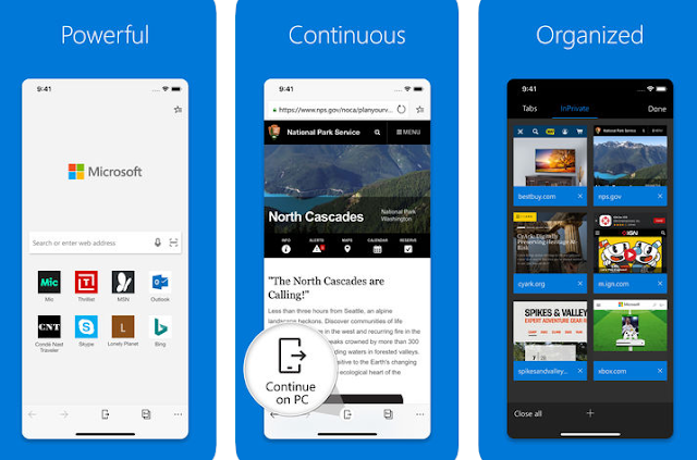 تحديث Microsoft Edge لنظام التشغيل iOS لدعم اختصارات Siri والمزيد