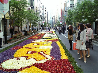 flower carpet in ginza