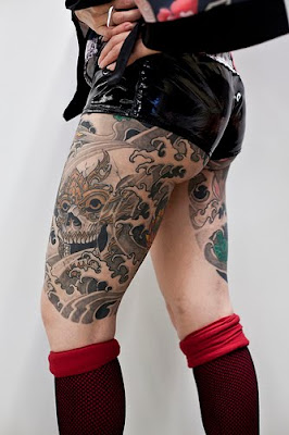 thigh tattoos