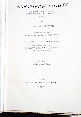 Title page of the book northern Lights, by Spencer Chapman