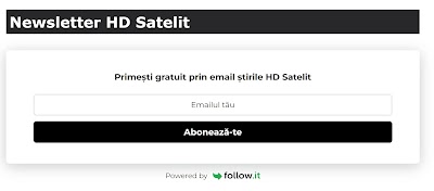 Newsletterul este din nou disponibil pe HD Satelit