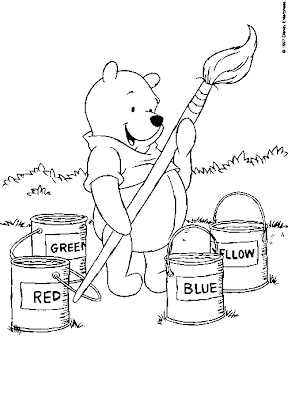 Baby Winnie The Pooh Coloring Pages