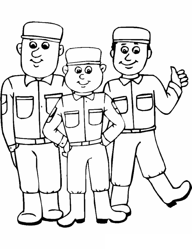 Military Coloring Pages  Team colors