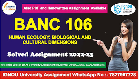 banc 107; ignou banc; banc 109 study material; ignou b.sc anthropology study material; banc-108; bgdg-172 guide; banc 111; banc-105