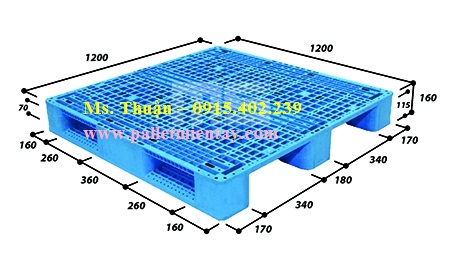 Pallet nhựa Malaysia nhập khẩu EN4-1212