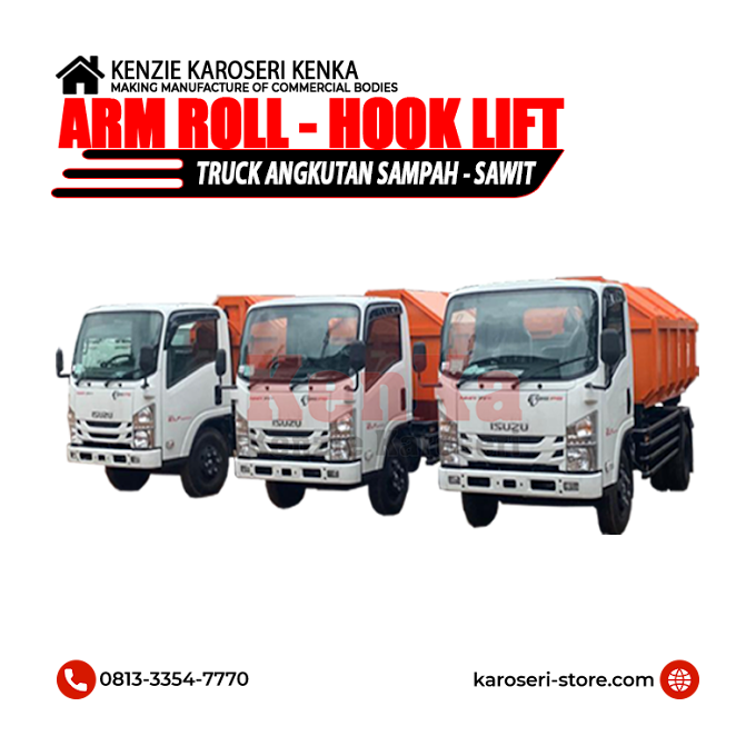 Harga Pembuatan Karoseri Arm Roll Bekasi