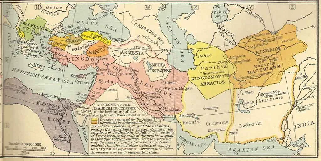 Diadochen Landkarte