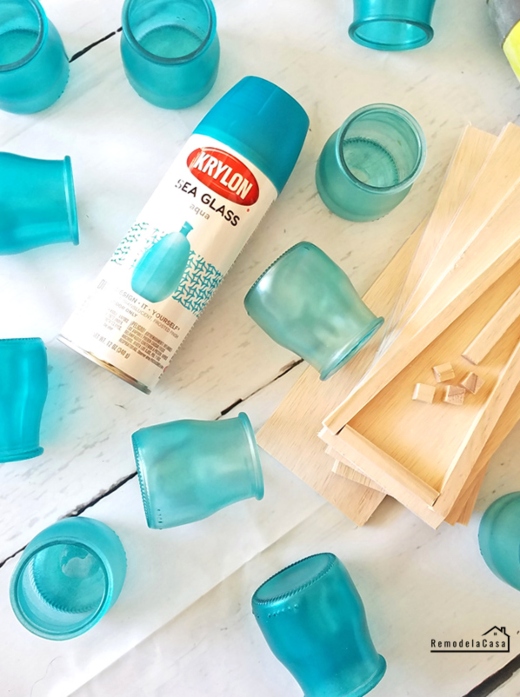 Seaglass Spray Paint Makeover Ideas