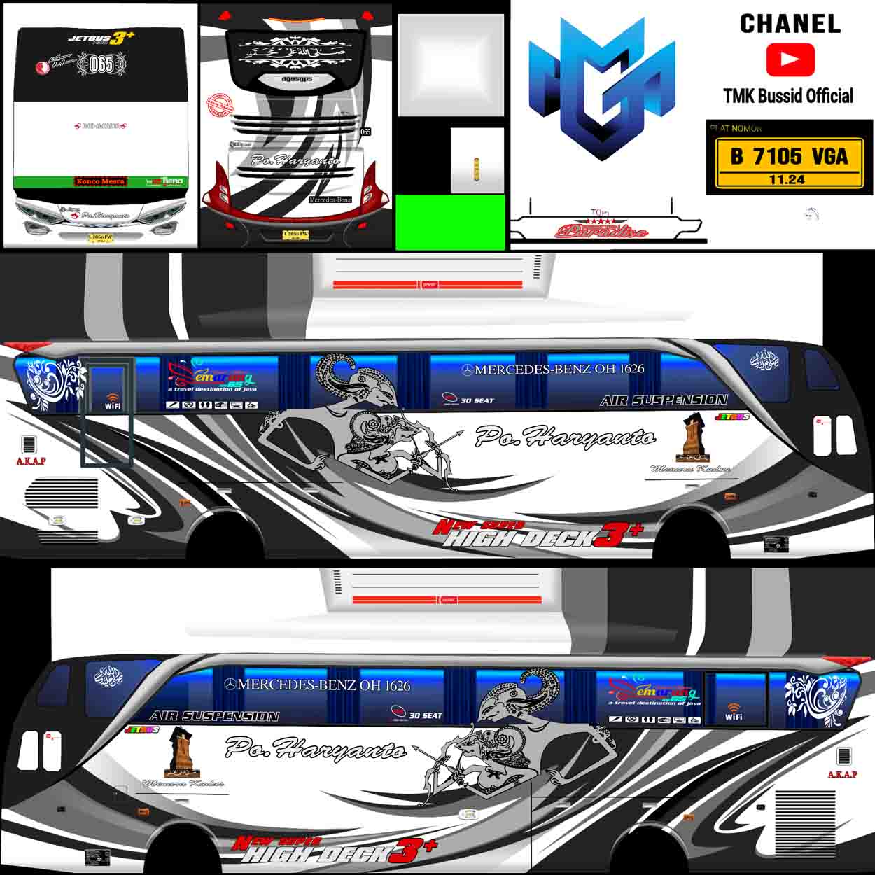 livery bussid po haryanto shd