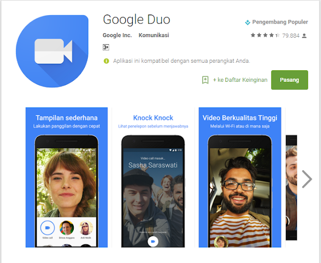 Google Duo Applikasi Video Call Laris Manis Buatan Google