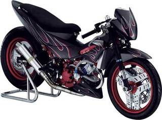 honda noa sonic rs125, foto modifikasi honda nova sonic RS