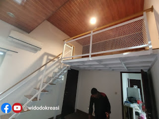 Mezzanine Besi untuk Ruang Tidur pesanan Bu Rika di Cempaka Putih Jakarta Pusat