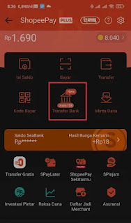 tarik saldo shopeepay ke bank