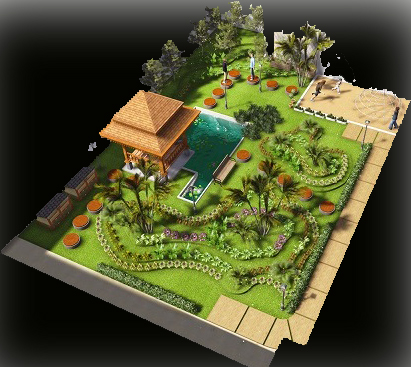 Jasa Pembuatan Gambar Taman  Landscape  Gardening Taman  