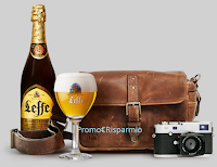 Logo Concorso Leffe: vinci gratis macchina fotografica, forniture e box