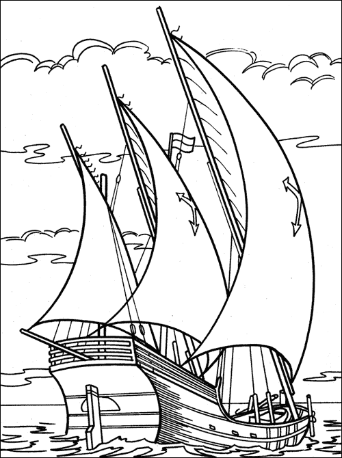 Boat Coloring Pages