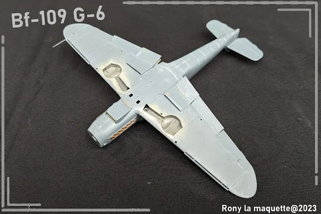 Maquette du Bf 109 G-6 d'Eduard au 1/48.