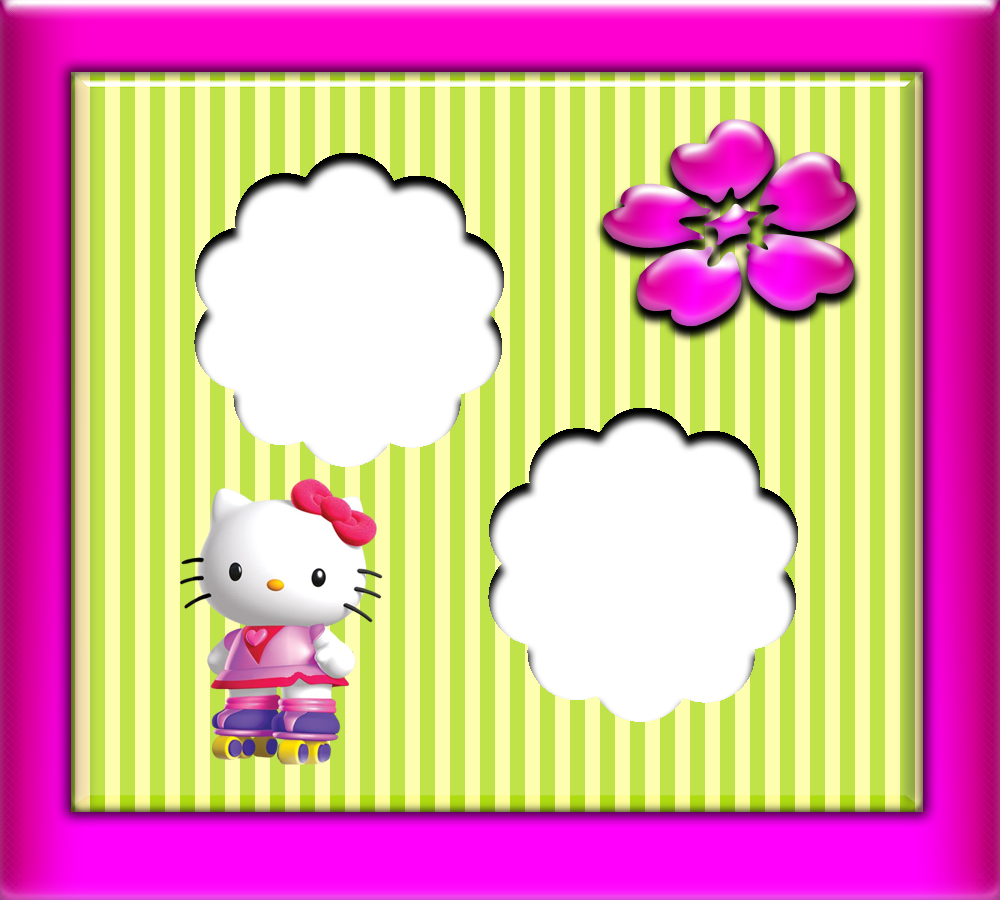 Clipart de Hello Kitty: Bordes, Imágenes y Fondos. 