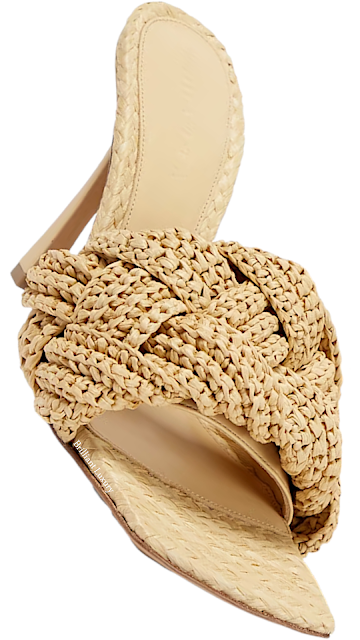 ♦Bottega Veneta padded raffia mules #brilliantluxury