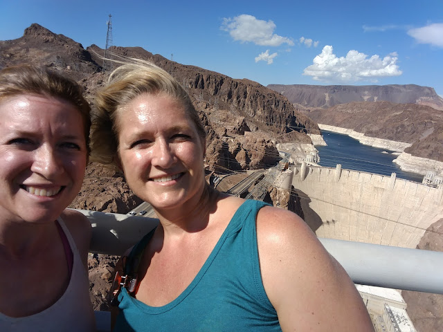 Hoover Dam as seen from the Mike O'Callaghan - Pat Tillman Memorial Bridge