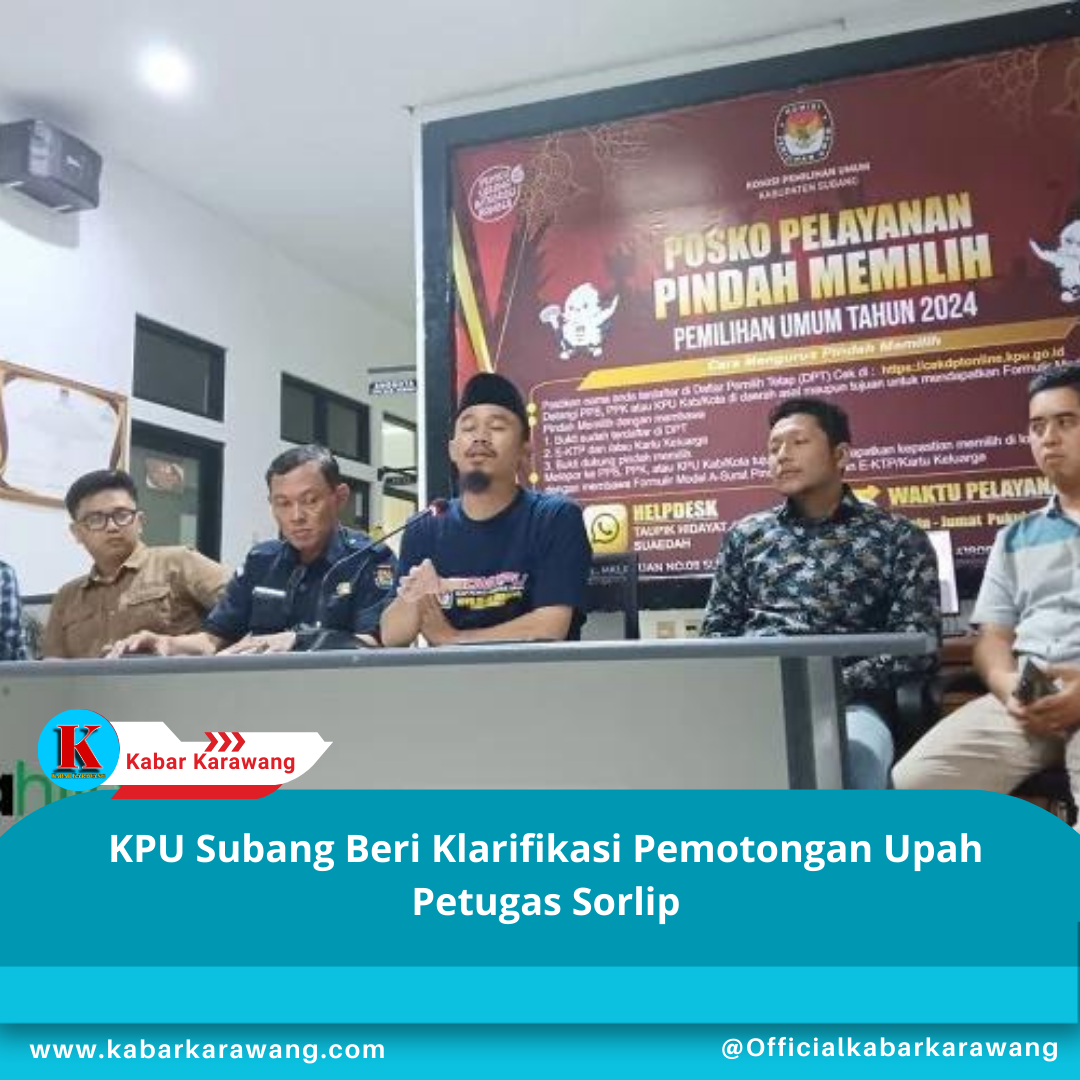 KPU Subang Beri Klarifikasi Pemotongan Upah Petugas Sorlip