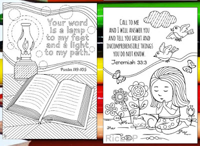 scripture cards coloring