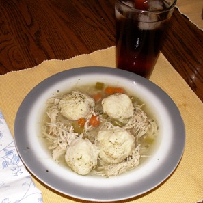 Matzo ball soup