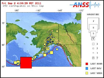 sismo 7,1 grados Alaska 2 de setiembre 2011