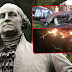 Portland: George Washington Statue Torn Down, Draped in Burning U.S. Flag