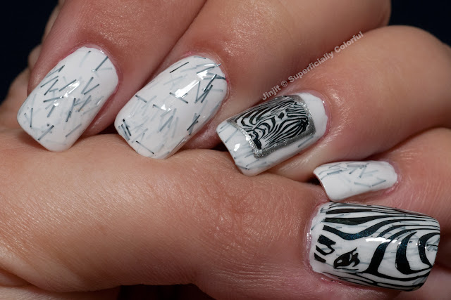 The Nail Junkie Animal Collection Zebra