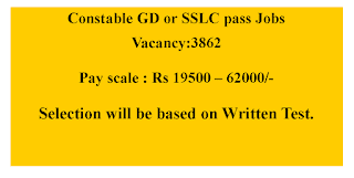 Constable GD or SSLC pass Jobs in Madhya Pradesh Professional Examination Board