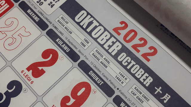 Kalender Oktober 2022 Lengkap dengan Tanggal Merah dan Keterangannya