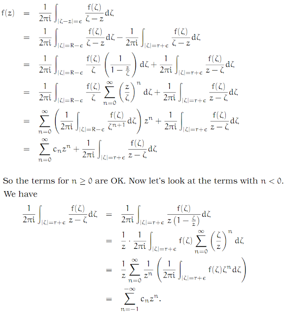 Complex Analysis: #15 The Laurent Series equation pic 10