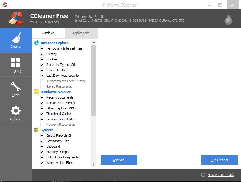 Piriform ccleaner will not run on windows 7 - Bit for windows ccleaner free for windows 8 1 2016 software download best