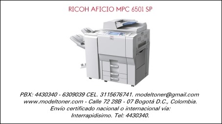 RICOH AFICIO MPC 6501 SP
