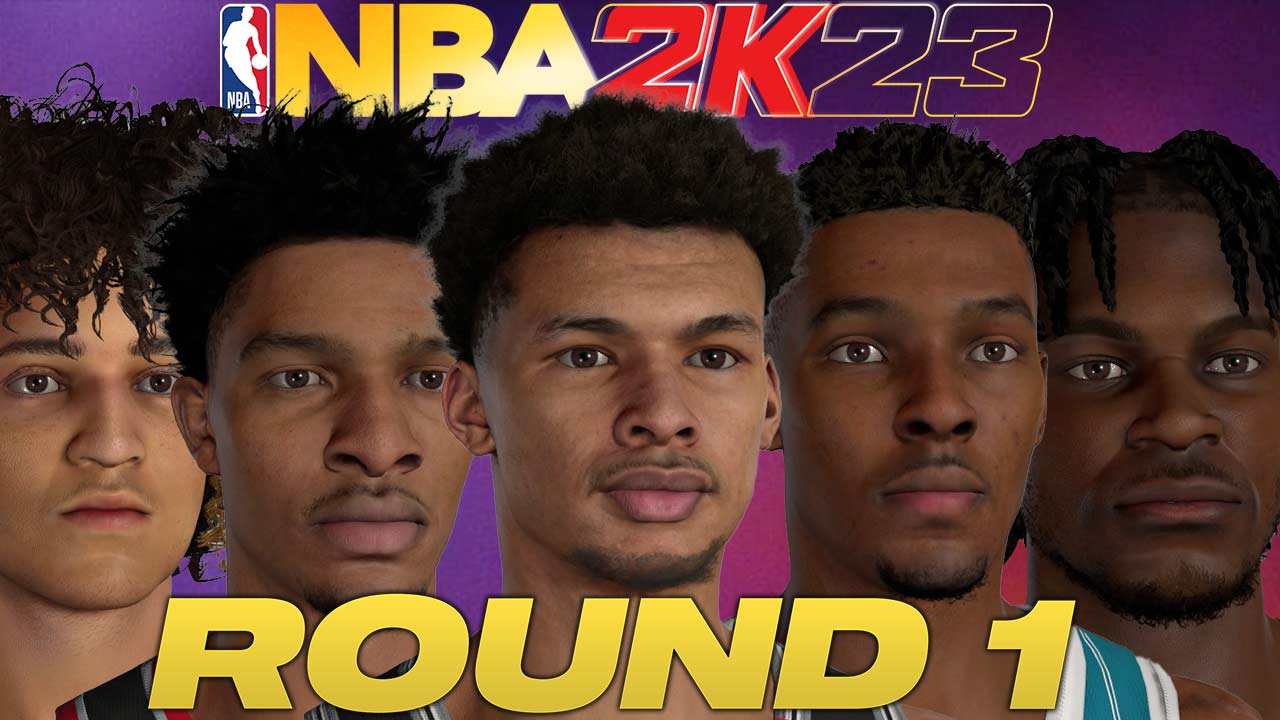 NBA 2K23 All 2023 Rookies Round 1 Cyberfaces