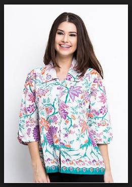 42 Desain Model Baju  Batik Wanita Atasan Modern Terbaru 2019