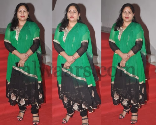 Rajitha Black and Green Salwar