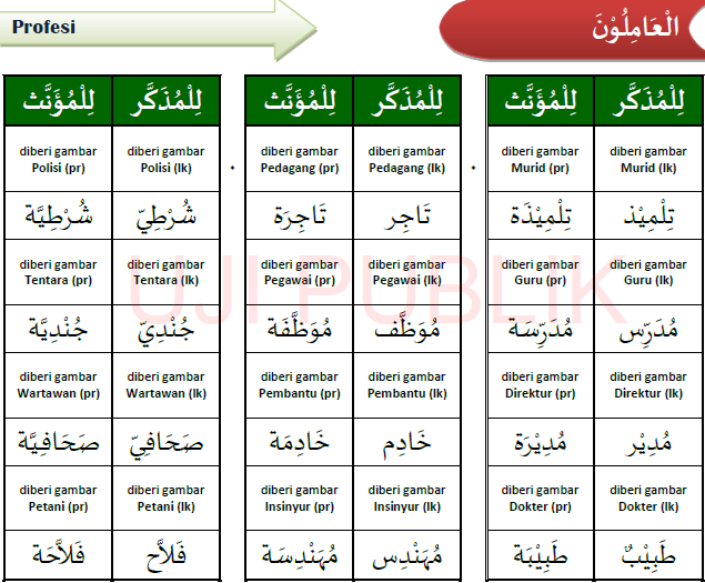 Kosa kata bahasa Arab 5