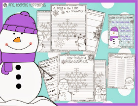 http://www.teacherspayteachers.com/Product/Snowman-Writing-Activites-1037557