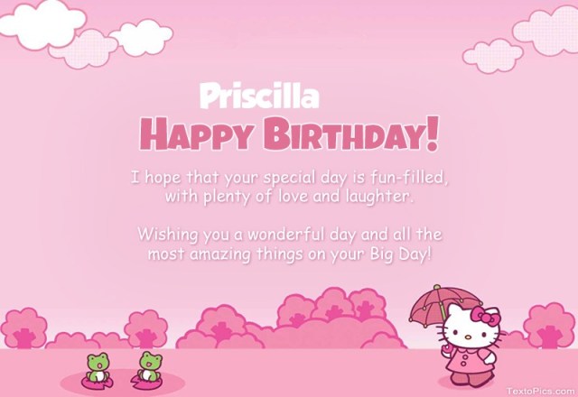 happy birthday priscilla images