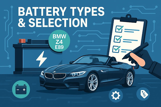 BMW Z4 E89に適合するバッテリーの種類と選び方