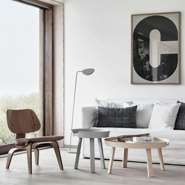   White colour scheme Scandinavian design 