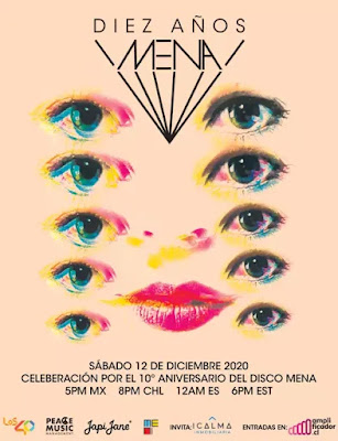 Mañana Javiera Mena celebra de los 10 años del disco "Mena"