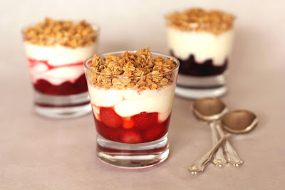 D'Gourmet ::: Postre de Yogur Griego y Fresas