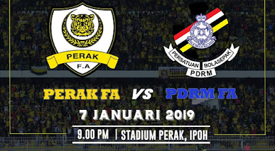 Live Streaming Perak vs PDRM FA Friendly Match 7.1.2019